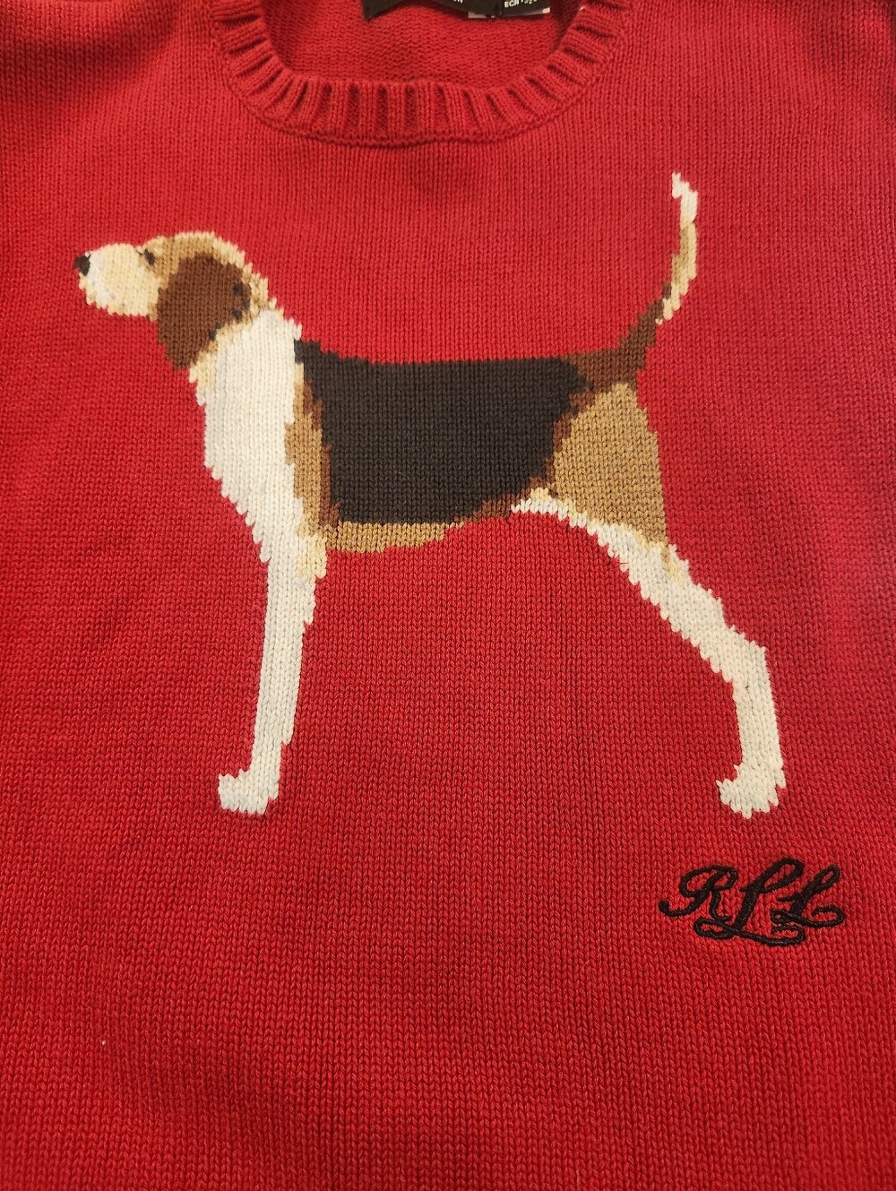 Ralph Lauren Dog Sweater in Red